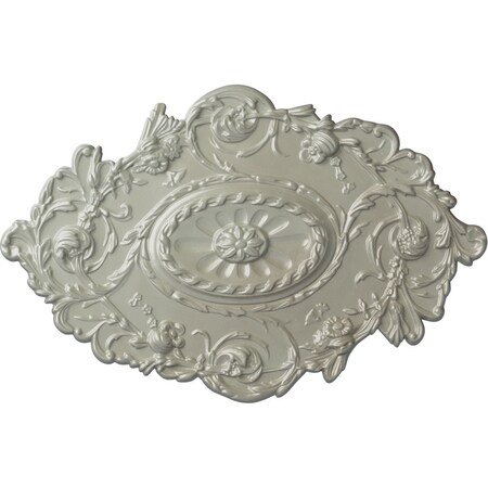 Strasbourg Ceiling Medallion, Hand-Painted Flash Copper, 30 1/2"W x 20"H x 1 1/2"P